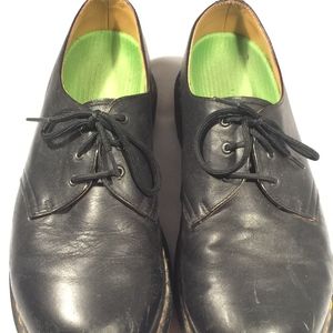 Dr MARTENS black Oxfords Leather Shoes Mens Sz 10